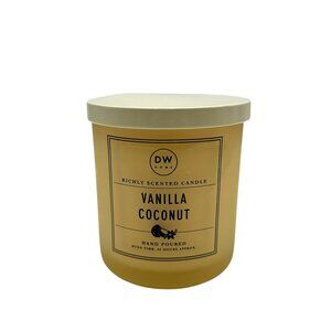 DW Home Vanilla Coconut Richly Scented Hand Poured Candle, 9 Oz